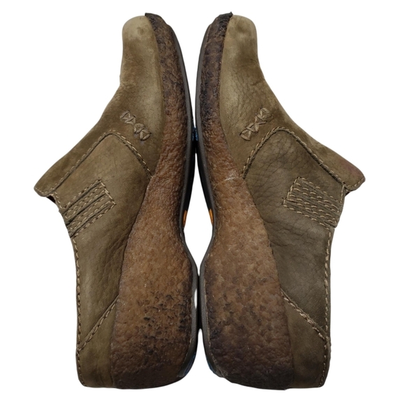 Timberland | Comforia Brown Leather Crepe Sole Slip On Clogs Mules Women's 7 - Picture 3 of 12